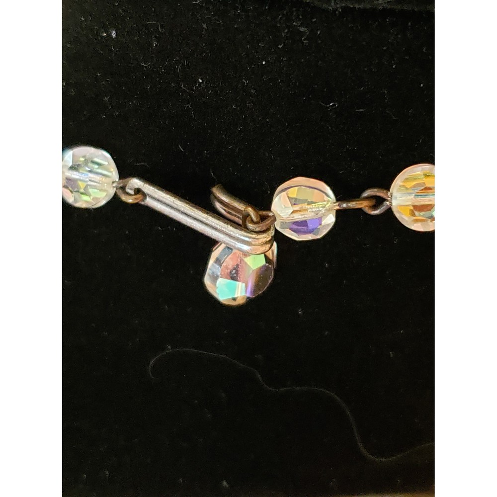 Vintage Vendome Triple Strand Aurora Borealis Crystal Beads In Original Box - Picture 7 of 10